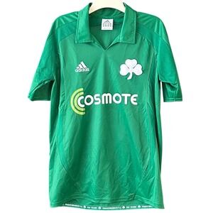 Adidas Panathinaikos FC 2008 100 Year Anniversary Greek Soccer Jersey Mens Small